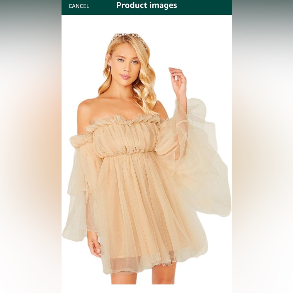 Small Tule Tan Dress